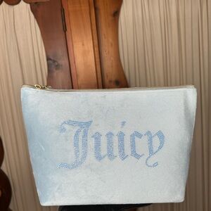 Juicy Couture Light Blue Cosmetic Bag NWT